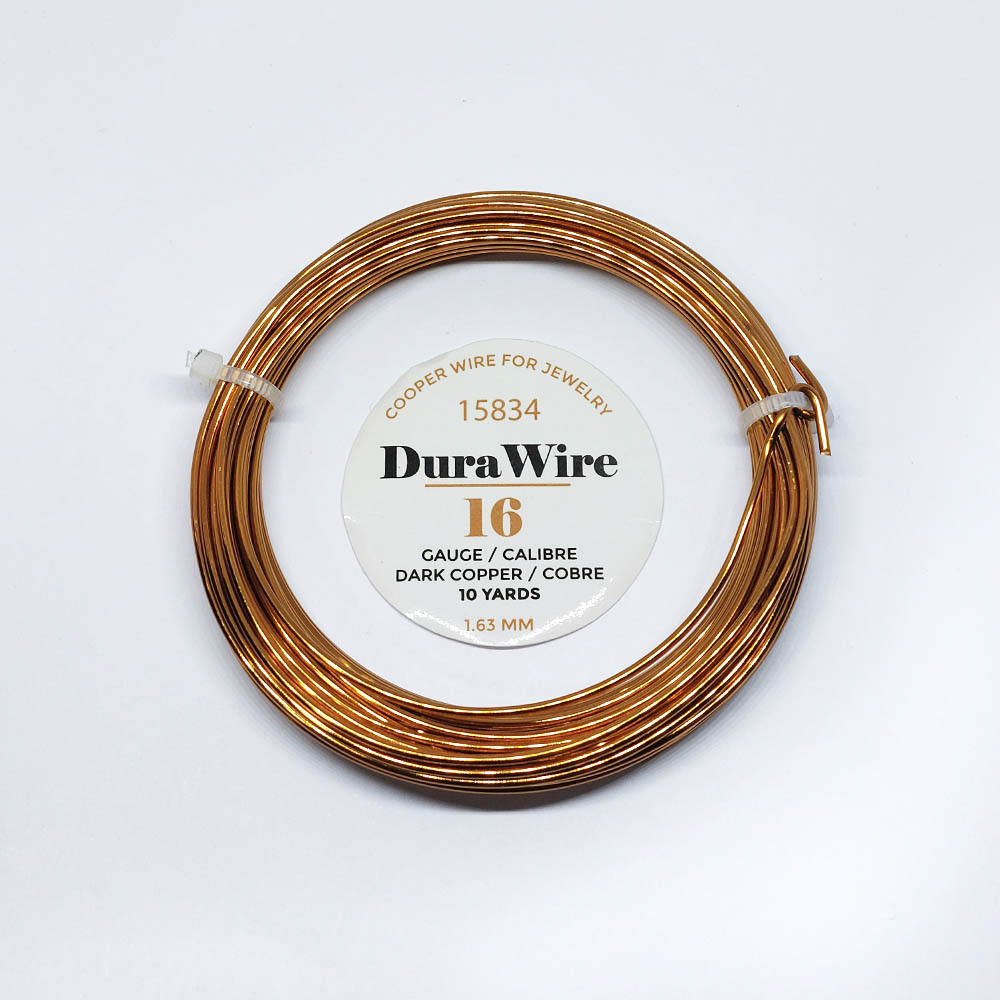 ALAMBRE DURA WIRE BAÑO ORO COBRE #16 *10 YDAS