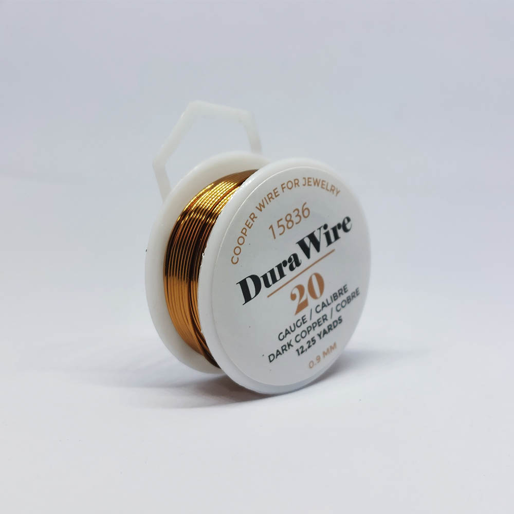 ALAMBRE DURA WIRE BAÑO ORO COBRE #20 *12.25 YDAS