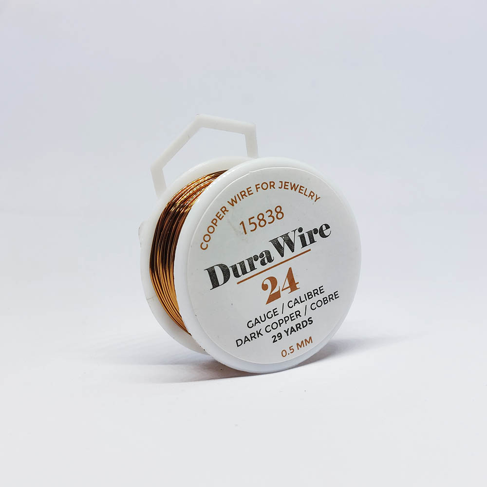 ALAMBRE DURA WIRE BAÑO ORO COBRE #24 *29 YDAS