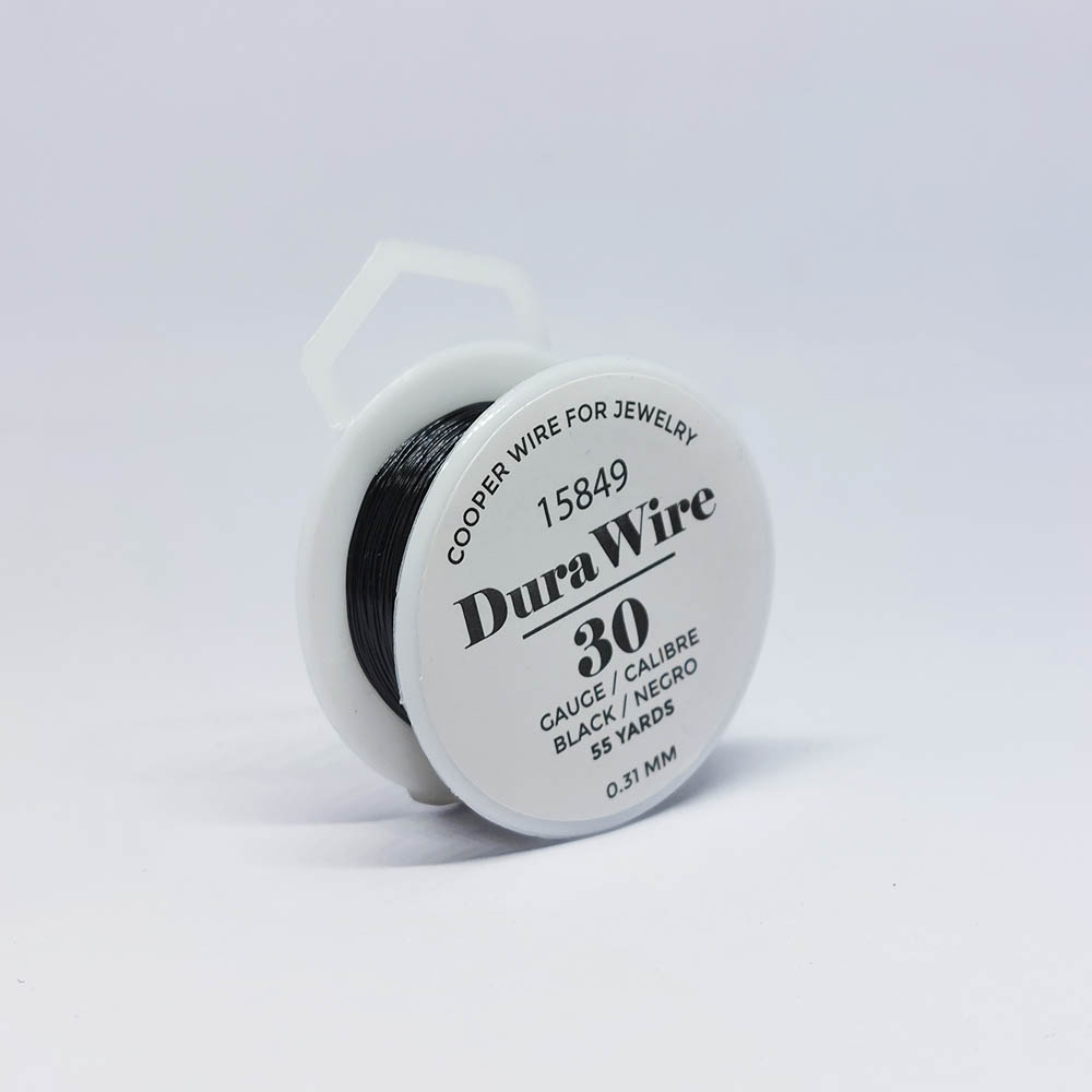 ALAMBRE DURA WIRE BAÑO ORO NEGRO #30 *55 YDAS