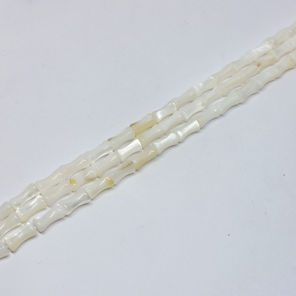 CONCHA NACAR CILINDRO HUESO NATURAL 8*4MM