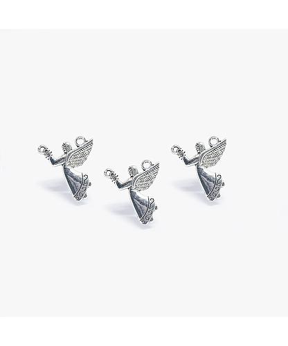 PEWTER DIJE ANGEL 36116 24*22MM 2 ARGOLLAS