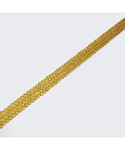 DONA CRISTAL DORADO CLARO TRANSPARENTE 3*4MM