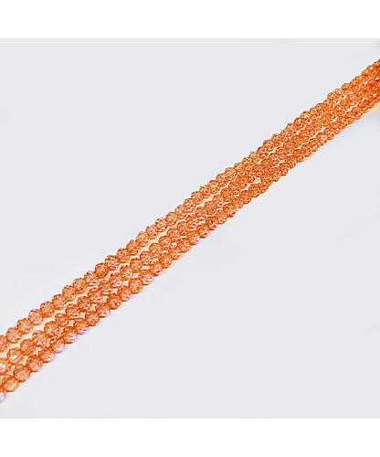 DONA CRISTAL NARANJA TRANSPARENTE 3*4MM