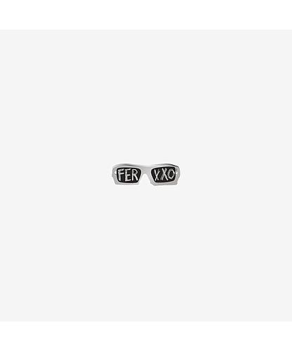 DIJE ACERO GAFAS-FERXXO PLATEADO 6*20MM *1MM 2 AGUJEROS