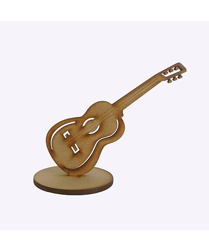 DECORACION GUITARRA MDF 14*5CM *4MM BASE 7CM