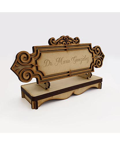IDENTIFICADOR PERSONALIZADO MDF 12*22CM *4MM