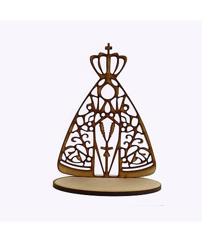 DECORACION VIRGEN DEL VALLE CON BASE MDF 17.3*12.2CM *4MM