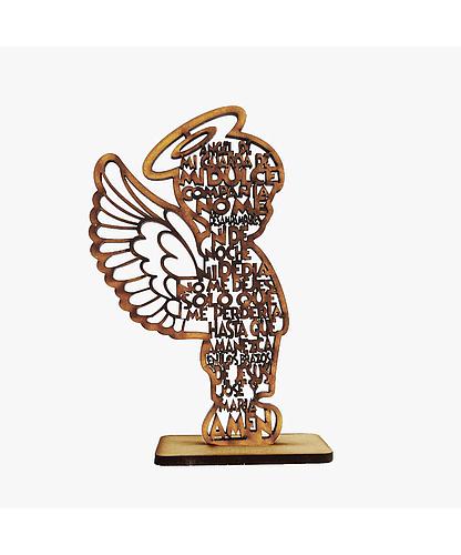 ANGEL DE LA GUARDA NINO MDF 16.4*9.5CM *4MM
