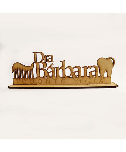 IDENTIFICADOR PERSONALIZADO ODONTOLOGIA MDF 9*24.3CM *4MM