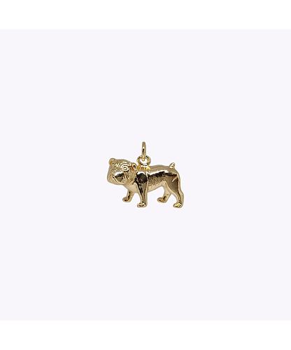 DIJE PERRO BANO DE ORO 12*20MM