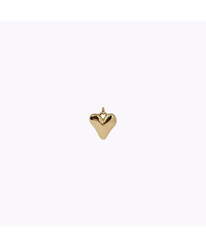 DIJE CORAZON LISO BANO ORO DORADO 18*19MM