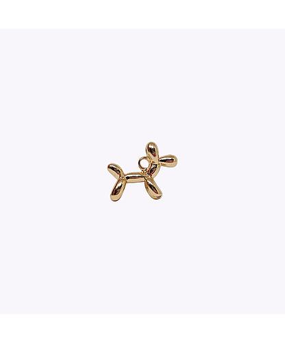 DIJE PERRO GLOBO BANO ORO DORADO 13*16MM