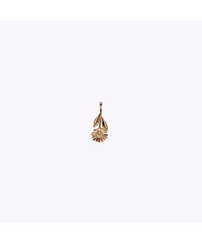 DIJE FLOR MARGARITA BANO ORO DORADO 29*13MM