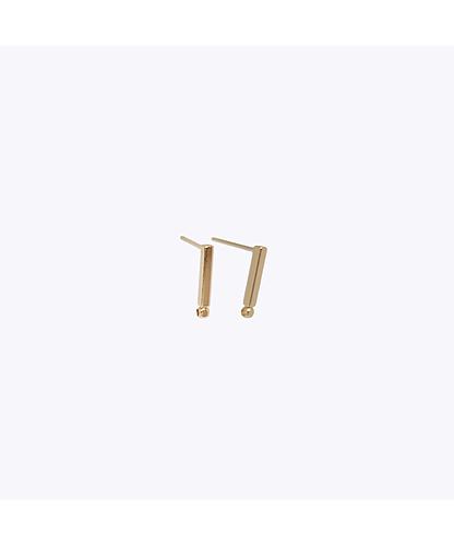 BASE ARETE BARRA RECTANGULAR BANO ORO DORADO 14MM