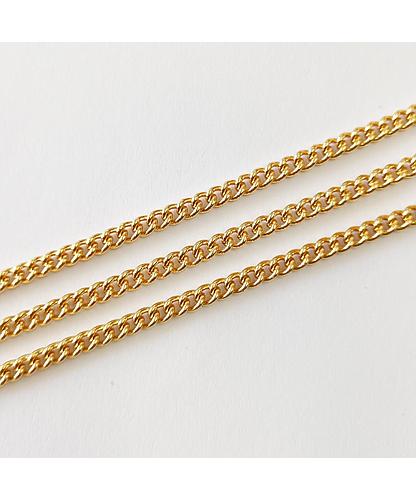 CADENA ESLABON GRUESO BANO ORO DORADO 4MM