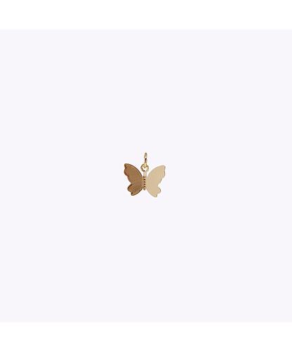 DIJE MARIPOSA BANO DE ORO DORADO 11*12MM