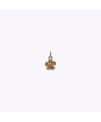 DIJE FLOR BANO DE ORO DORADO 13*10MM