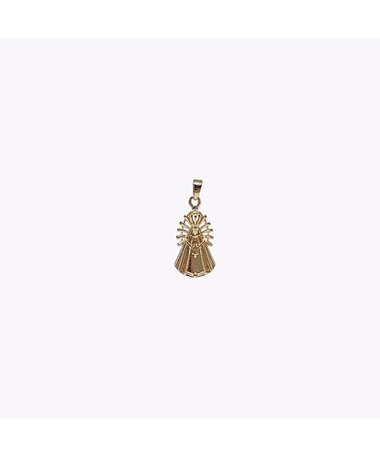 DIJE VIRGEN DE ZAPOPAN BANO DE ORO DORADO 24*12MM