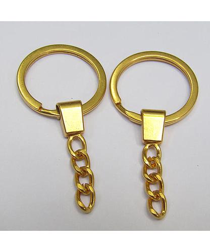 ARGOLLA LLAVERO FINA 30 MM DORADO