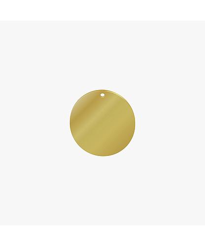 BASE REDONDA ACERO INOXIDABLE 20MM DORADO