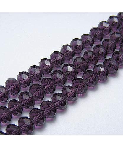 CRISTAL DONA MORADO TRANSPARENTE OSCURO 5*6 MM