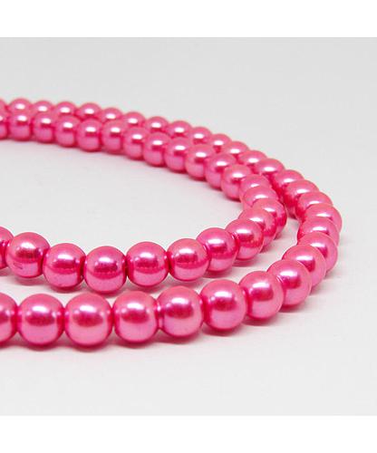 PERLA ACRILICA 6MM        FUCSIA #38