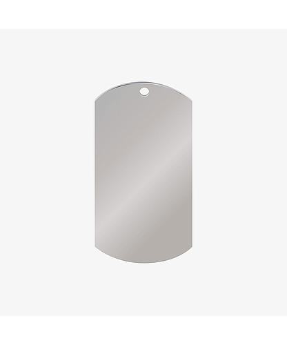 DIJE ACERO MILITAR PLATEADO 4.5*2.5CM