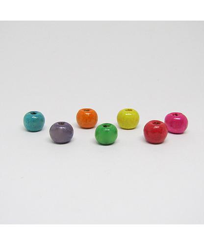 MADERA BOLA MULTICOLOR 8MM