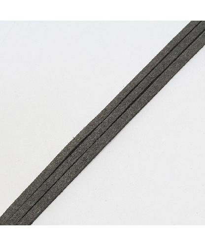 GAMUZA 3*1MM GRIS OSCURO