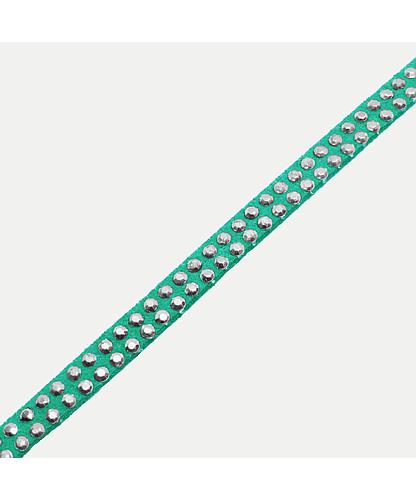 GAMUZA 2 LINEAS/TACHE 4MM TURQUESA