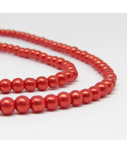 PERLA ACRILICA  4MM     ROJO