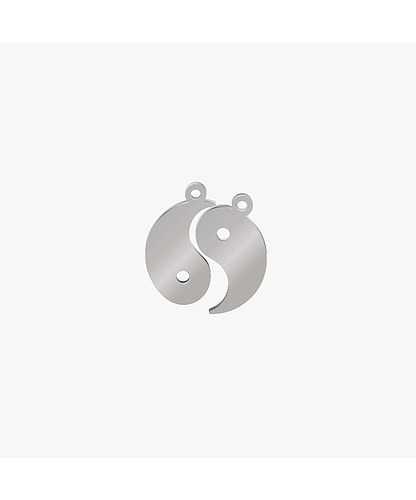 DIJE ACERO YIN Y YANG 22*13MM 2 PCS