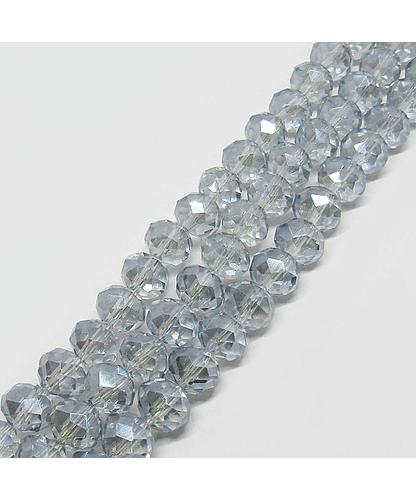 DONA CRISTAL GRIS TRANSPARENTE TORNASOL 7*8MM