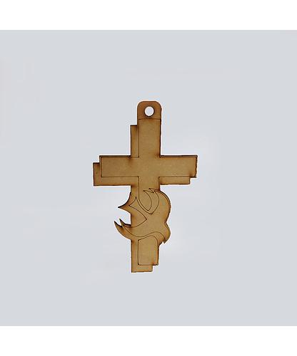 CRUZ EFECTO DOBLE MDF 15*8.6CM *3MM 1 HUECO