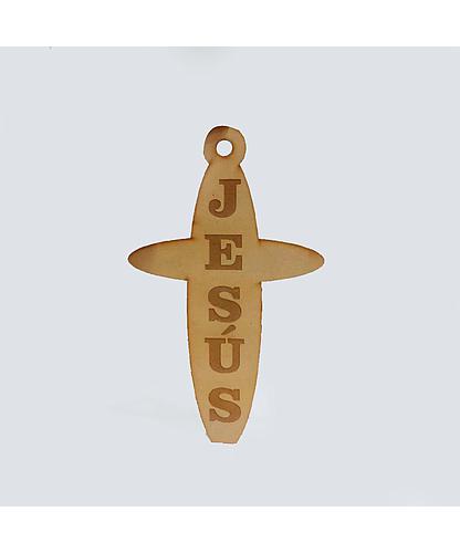 CRUZ JESUS MDF 25*15.3CM *3MM 1 ARGOLLA