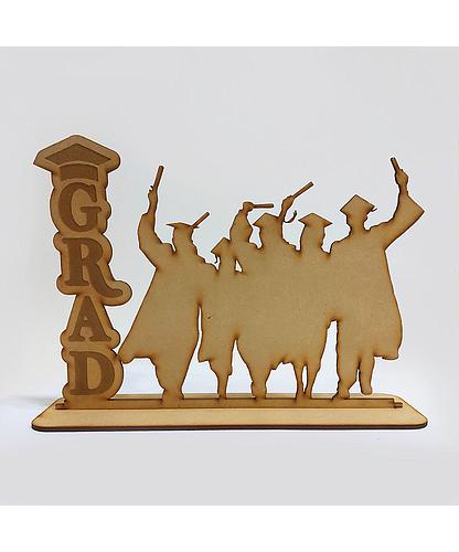 DECORACION GRADUACION- GRAD MDF 18.5*24CM *3MM