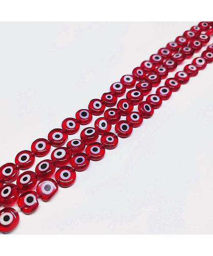 OJO TURCO ROJO PLANO 8MM