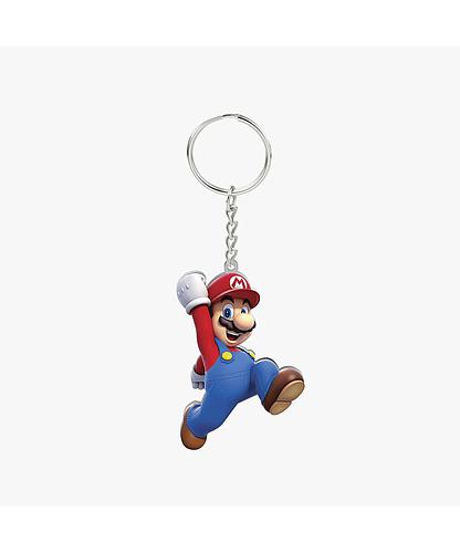 LLAVERO ACERO MARIO BROSS CON IMPRESION UV 6.9CM APROX. *1MM