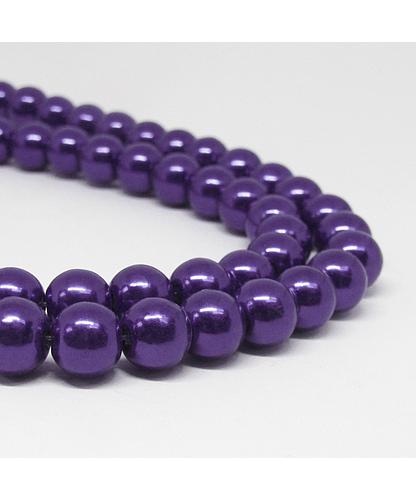 PERLA ACRILICA 10MM MORADO OSCURO #50