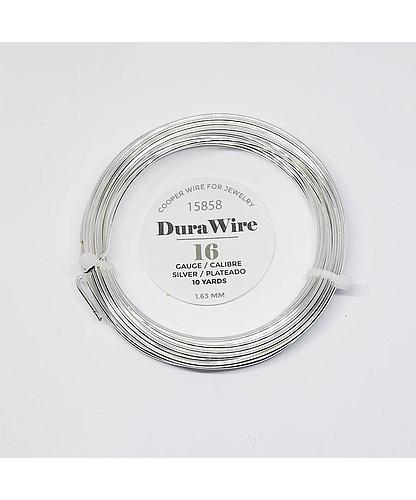 ALAMBRE DURA WIRE BAÑO ORO PLATEADO #16 *10 YDAS